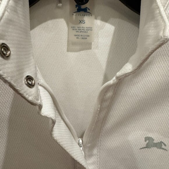 RJ Classics Long Sleeve White Show Shirt, Size XS - Picture 2 of 3